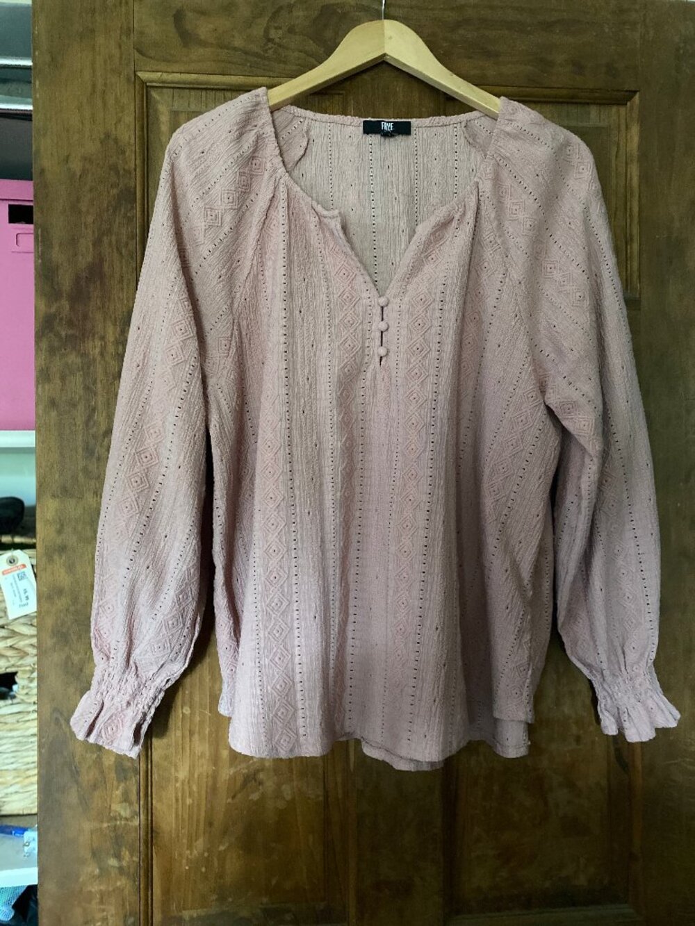 Frye long sleeve knit top